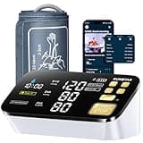 RunStar Smart Blood Pressure Monitor for Home Use, with Wide Upper Arm Blood Pressure Cuff (8.6'' -17.3''), FSA&HSA Eligible, 6.5'' Clear LED Display, AFib Detection, Connect App for iOS & Android
