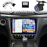 [4+128G] Upgrade Radio for Mercedes Benz E Class W211/CLS Class 2005-2008: 9 inch Android Incell Touchscreen Stereo - Wireless Carplay and Android Auto, 5G/WiFi, GPS, Bluetooth 5.0 + Backup Camera