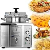 NIKAIDD Countertop Electric Pressure Air Fryer,Commercial Electric Fryer,with 50-200℃ Adjustment/30 Minutes Timer,for Restaurant