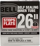 Bell Self-Sealing Bicycle Inner Tube, 26" x 1.75-2.25", Schrader Valve