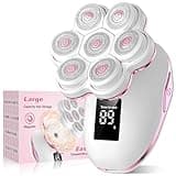 Electric Razors for Women, 120 Mins Long Runtime Rechargeable Electric Shaver, IPX8 Waterproof Wet Dry Hair Remover for Face, Legs, Arms, Bikini Area, Home & Travel Use