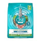 Purina ONE High Protein, Natural Senior Dry Cat Food, Indoor Advantage Senior+ - 7 Lb. Bag