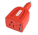 HearGrow100w Car Power Inverter, 12V DC to 110V AC Vehicles Converter with USB Ports，Plug Adapter Outlet and Fast Charging PD3.0 Type-C for Phones, Pads, Laptops and Computer Charger(Orange)
