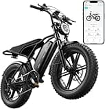 TST Electric Bike for Adults 1500W Peak 20" Fat Tire All- Terrain E-Bike 60 Miles Electric Dirt Bike - 48V 15 AH Battery Tested to Safety Tested to UL 2849 Powered Electric Bicycle