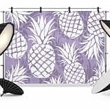 Purple Pineapple Backdrop 8x6ft Tropical Summer Botanical Fruits Photography Backdrop Fabric Photoshoot Background Tapestry Banner for Birthday Baby Shower Decoration Party Video Photo Studio Props