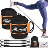 HPYGN Ankle Resistance Bands with Cuffs, Ankle Bands for Working Out, Resistance Bands for Leg Butt Training Exercise Equipment for Kickbacks Hip Gluteus Training, Ankle Strap with Exercise Bands