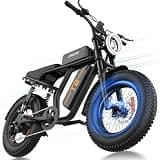 URLIFE Electric Bike for Adults,1500W Peak Electric Dirt Bike, Ebikes for Adults 100 Mile 28MPH Ebike, 48V 15.6Ah 20”x4.0 Fat Tires for All Terrain with Super Bright Headlights (Standard, Black)