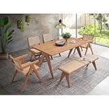Valentina Rattan & Finish 5PCs Outdoor Dining Set