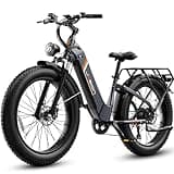 Jasion Thunder Electric Bike for Adults,1800W Peak,26''x 4''Fat Tire E Bikes,80 Miles with 864Wh Removable Battery Ebike, 30+MPH Max Speed Bicycles,Hydraulic Brakes,Front Suspension