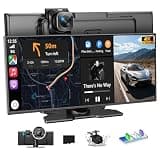 Carplay Screen for Car 11.5" Largest HD Screen for Carplay & Android Auto Car Stereo with 4K Dash Cam 1080P Backup Camera, GPS Navigation/Bluetooth/Mirror Link/Voice Control/AUX/FM/Siri