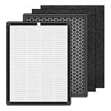 2 Pack Replacement Filters Compatible with oneisall PP02 Air Purifiers, 3-Stage Filtration System with HEPA Layer, Activated Carbon Layer and Washable Pre-Filter