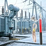 High Voltage Discharge Rods with 10mm² Copper Wire, Epoxy Resin Discharge Stick with Strage Bag, Direct Discharges Type Electrical Safety Tool