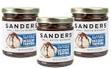 Sanders Classic Hot Fudge Topping 10oz Jar (3-Pack) - Premium Ice Cream Topping, Gluten-Free Chocolate Sauce - Perfect for Cakes, Ice Cream & More - New Wider Jar