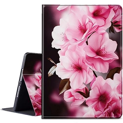 BPQOJB for Galaxy Tab S8 Case Galaxy Tab S7 Case with Adjustable Stand & Auto Wake/Sleep Feature Smart Protect Cover for Samsung Galaxy Tab S8/S7 11 inch - Cherry Tree
