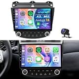 Hiolpen 4+64G Android 15 Radio for Honda Accord 7th 2003-2007 Wireless CarPlay Android Auto Car Stereo 5G WiFi GPS AHD Backup Camera Bluetooth 5.0 FM RDS DSP