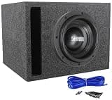Sundown Audio SA-10 V.2 Bundle: 10 in 2500-Watt Peak/1250-Watt RMS Subwoofer, RSV10 Single 10 in 1.0 cu ft Vented Sub Box, K1 Single Sub Box Installation Kit, 3-Items
