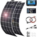 1000 Watt Flexible Solar Panel for RV, 2 × 500 Watt 12 Volt Solar Power Panel Kit with 40A Charge Controller & Inverter Monocrystalline Solar Panels for Camping Off Grid Car Battery Charging Boat