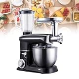 Kitchen Mixer,Dough Blender Stand Mixer,Juicer Blender Mixer,Load Sensing Design,Constant Speed,For Birthday Parties,Company Team Building,Wedding Venues,Fast Food Restaurants (Black)