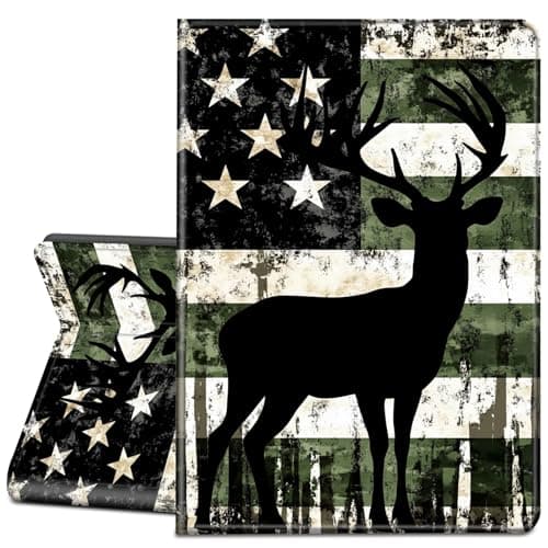 LYHXLYJH for iPad Pro 13 Inch Case M4 (2024 Model, 7th Generation) Case-Slim PU Leather Stand Smart Cover with Auto Wake/Sleep for iPad Pro 13",Flag Elk