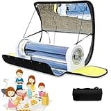 Portable Bbq Grill Solar Cooker, Portable Solar Camping Oven - Outdoor Cooker With 4.5l/1.2gal Capacity & Built-In Thermometer, Temp Adjustable 200°F – 450°F / 93°C - 232°C For Camping