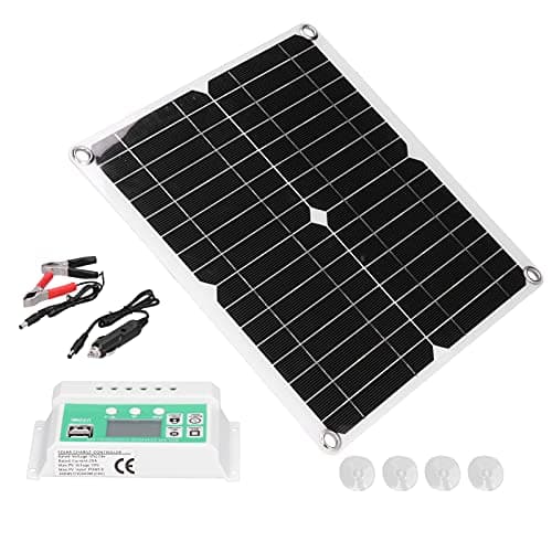 AKLOSIPY Line Solar Panel Kit with 20A Controller,Portable Solar for RVs,Boats,Cars,and Outdoor Use for Boat, Module,Photovoltaics Module, Panel,Outdoor Activities