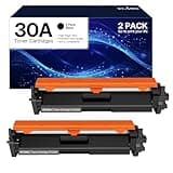 WEAREC 30A CF230A Toner Cartridge Replacement for HP 30A CF230A 30X CF230X Compatible for LaserJet Pro MFP M227fdn M227fdw M227sdn M203d M203dn M203dw Printer(Black,2-Pack)