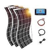 MDYHY 800W Solar Panel Kit, 400W Flexible Monocrystalline Solar Panel Kit with 60A Solar Controller for Home, Caravan, Boat