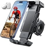 JOYROOM Bike Phone Holder [Hidden Tracker Storage] Phone Holder for Bike [1S Auto Lock] Motorcycle Phone Mount for Bike Bicycle Ebike Accessories Handlebar Phone Mount for All 5.8‘’-7.2" Cell Phones