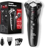 rategist 3-in-1 Electric Razor for Men: IPX7 Waterproof Razors for Men - USB-C Rechargeable, Precision Floating Blades - Wet Dry Shaving, Travel Kit, Beard, Nose & Sideburns