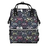 Pioyoku Gaming Controller (5) Print Diaper Bag Backpack -Multifunction Travel Baby Diaper Bag,Baby Bags For Girls Boys