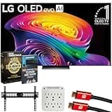LG 83" OLED evo AI C6H 4K Smart webOS TV (2026) OLED83C6HUP.AUS Bundle with 26 Month CPS Protection Pack, 2X HDMI Cable, Wall Mount, 6-Outlet Surge Adapter and Deco Gear Home Theater Beginner's Guide