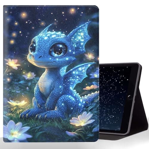 CMZLFHKO Tablet Case for iPad 11th A16 2025 (11 Inch)/10th Generation 2022 (10.9 Inch),Shockproof Protective Cover with Stand,Auto Wake/Sleep,Cute Cartoon Dragon