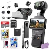 DJI Osmo Pocket 3 Mic Mini 2-Person Compact Wireless Microphone System Bundle + 64GB Memory, Photo/Video Editing Software (26 Items)