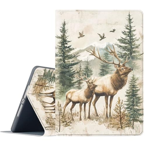 FGDRFGRW Case for Samsung Galaxy Tab S8/S7 11-Inch 2022/2020 Model SM-X700/X706/T870/T875/T878,Adjustable Stand Auto Wake/Sleep Function Full Body Protection Cover - Forest Elk Deer