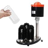 FM-01A Commercial Electric Glass Washer 110V 304 Stainless Steel 800 Cups/Hour Tabletop Glass Cleaning Machine for Bars Restaurants Hotels
