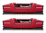 G.SKILL RipjawsV Series DDR4 RAM (XMP) 16GB (2x8GB) 3200MT/s CL16-18-18-38 1.35V Intel AMD Desktop Computer Memory U-DIMM - Red (F4-3200C16D-16GVRB)