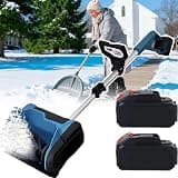 Piefeak Cordless Snow Removal Machine – 21V Battery-Powered Snow Blower with 2800RPM & 26ft Throw Distance, Compact Electric Snow Shovel for Apartments, Garages & Trucks.