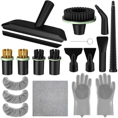 WSRYYCC Steam Cleaner Cleaning Kit,16 Pcs Multi-Purpose Accessory Set Compatible with WSRYYCC Handheld Steamer for Household Deep Cleaning