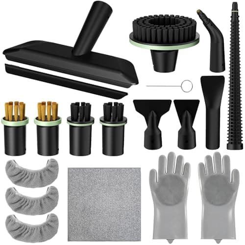 WSRYYCC Steam Cleaner Cleaning Kit,16 Pcs Multi-Purpose Accessory Set Compatible with WSRYYCC Handheld Steamer for Household Deep Cleaning