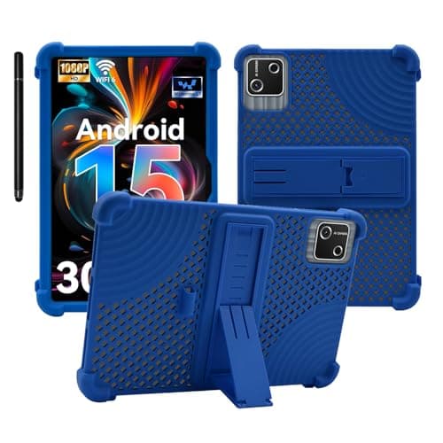 Case for HiGrace G13 10.1 inch,Heat Dissipation Tablet Case,Soft Silicone Protector Cover,Kids Friendly,Adjustable Stand Cover,4 Corners Thicken Shockproof, Blue