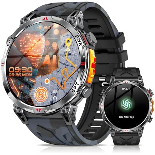 Mingdaln Military Smart Watch for Men with GPS/Compass