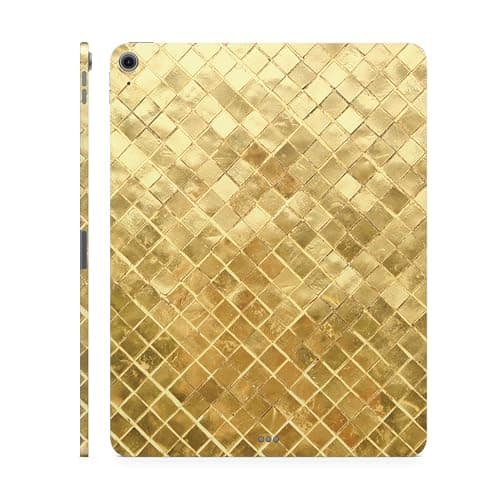 Tablet Skin Compatible with Apple iPad Air 11 (M2) 2024 - Gold Tiles - Premium 3M Vinyl Protective Wrap Decal Cover - Easy to Apply | Crafted in The USA by MightySkins