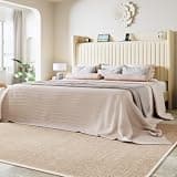 Allewie Full Size Platform Bed Frame with USB Charging Station and Storage Shelf/Upholstered Velvet Wingback Headboard/Wooden Slats Support/No Box Spring Needed/Easy Assembly, Cream