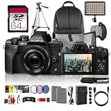 Olympus OM-D E-M10 Mark IV 20.3MP 4K Mirrorless Camera with M.Zuiko 14-42mm EZ Lens (Bundle)