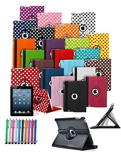 for Samsung Galaxy Tab 4-10.1 Inch T530 T531 T535 (2014) - Custom Made Tablet Case Cover with 360° Rotating and Stand Feature & Stylus Pen in Dark Blue