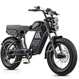 ENGWE M20 3.0 Electric Bike for Adults, Moped-Style Offroad Fat Tire Ebike, 3300W Peak Power 120N.m Torque 60V 20Ah Single Battery, Up to 40mph 90Miles Range Dual Suspension, 4-Piston Hydraulic Brakes