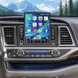 [Android15 4+64G] Car Radio Stereo for Toyota Highlander 2014-2019 with Wireless Carplay & Android Auto, Support GPS/WiFi/Bluetooth/SWC, FM, Backup Camera,9.7 Touch Screen Head Unit