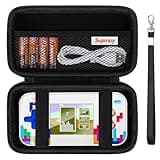 Supmay Hard Travel Case for My Arcade Tetris Gamer V, Strategic Puzzle Games, Portable Video Game System Handheld Game Protection Case with Mesh Pocket for Batteries and USB-C Cable, Black