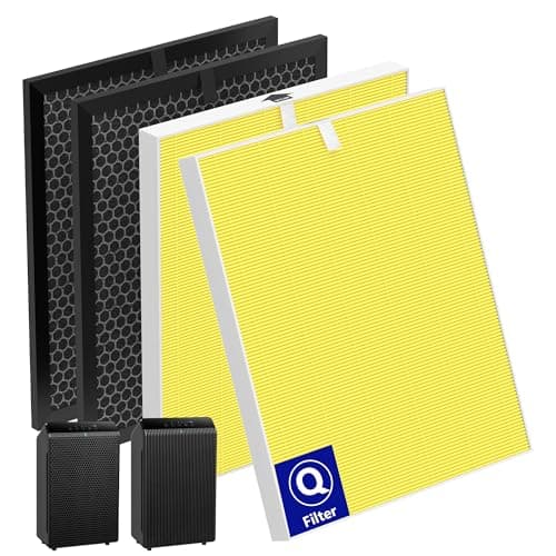 5510 5520 Replacement Filter Q Compatible with Winix 5510/5520 PlasmaWave Air Purifier, HEPA and Deodorization Activated Carbon Filter Combo, Part# 1712-0123-00 (Pet, 2 Set)