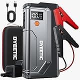 Car Jump Starter 5000A, Jump Starter Portable Battery Pack for 10.0L Gas and 8.0L Diesel Engines, 12V Lithium Jumper Box, Car Starter Booster with Power Bank, LED Light, Jumper Cable